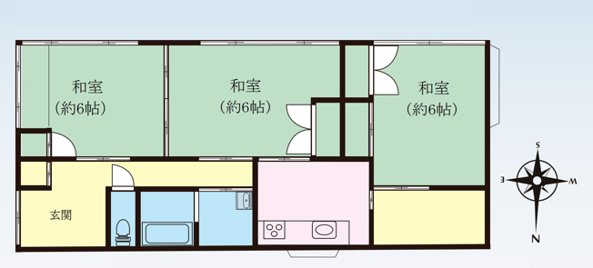 【間取り】 | 川越市笠幡　中古平屋戸建