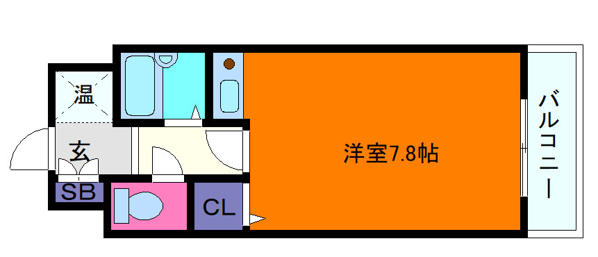 クレッシェンド岸地の間取り