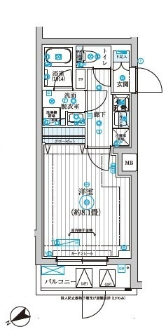 調布市上石原１丁目の賃貸マンションの間取り