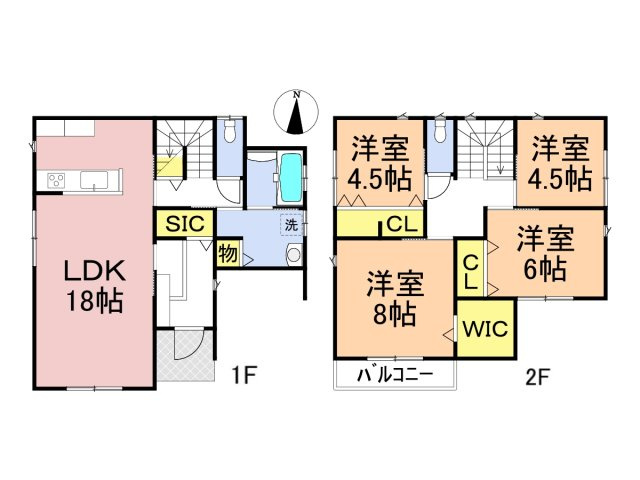 新築戸建　岐阜市竜田町Ⅱ　全２区画分譲の間取り|■A号棟　■ヤマダ不動産　株式会社リライフ　
■夢のマイホーム購入をフルサポートします！
