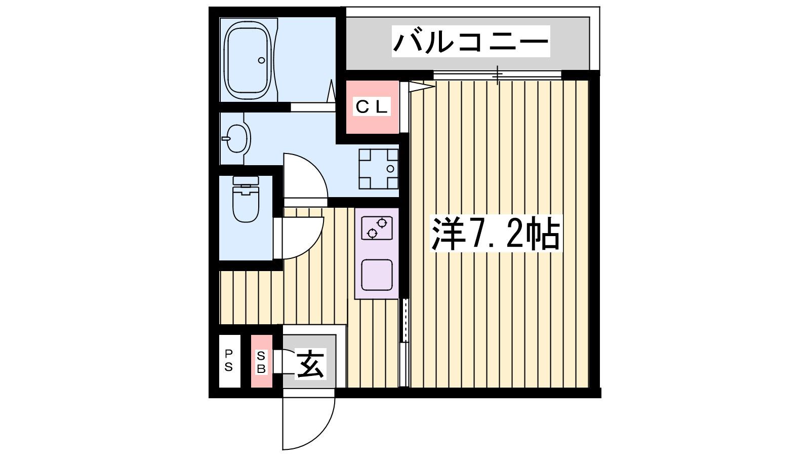 ジーメゾン東垂水の間取り