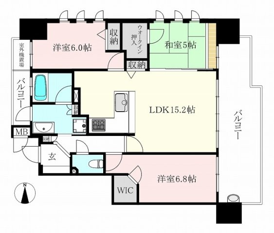 クレアホームズ松山千舟町　ザ・クラスの間取り