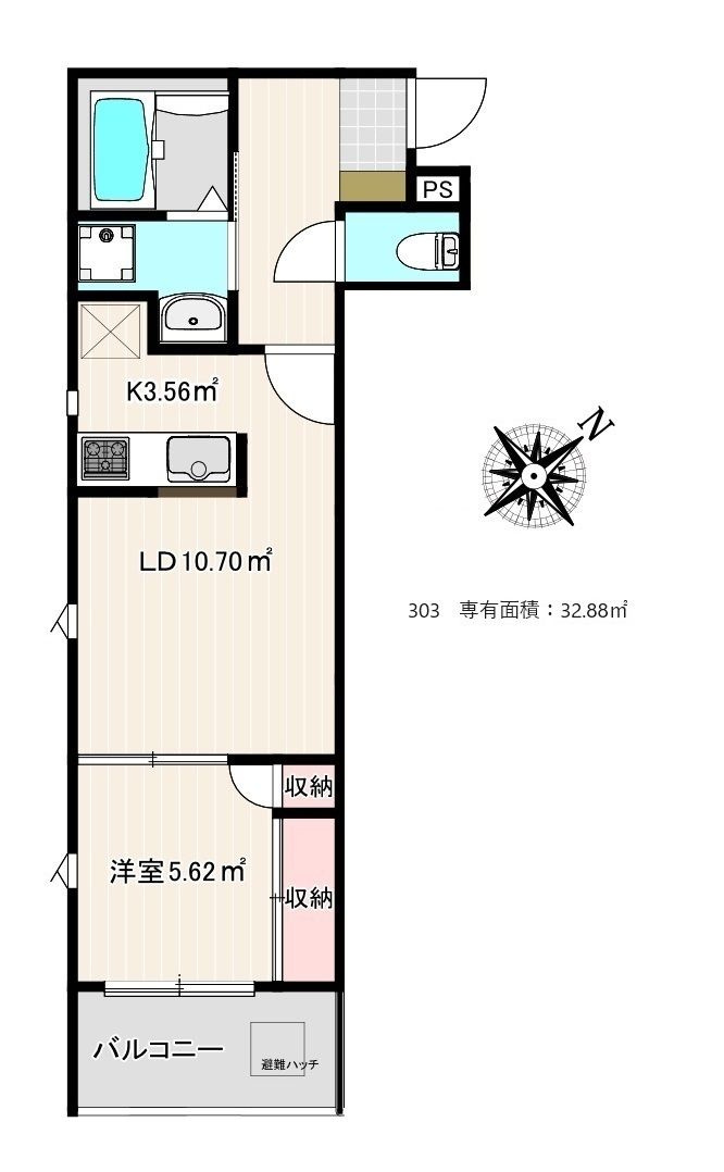SMILEAX 九産大前の間取り