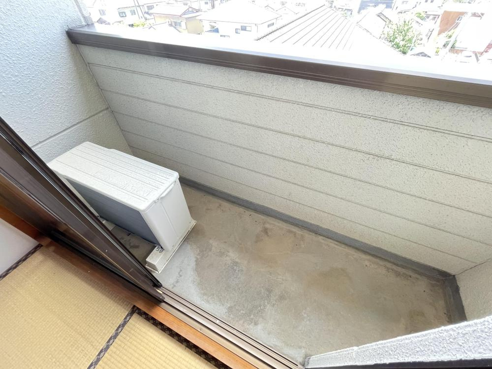 桜木ハイツAのバルコニー