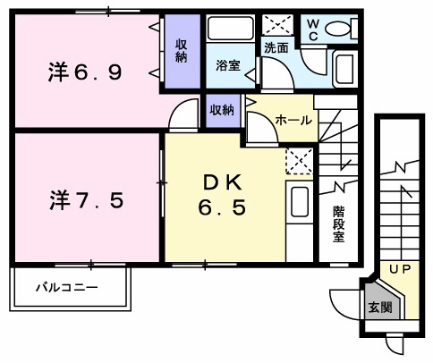サンハイツⅡの間取り|間取図
