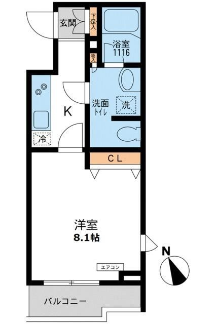 パシフィックコート目黒南の間取り