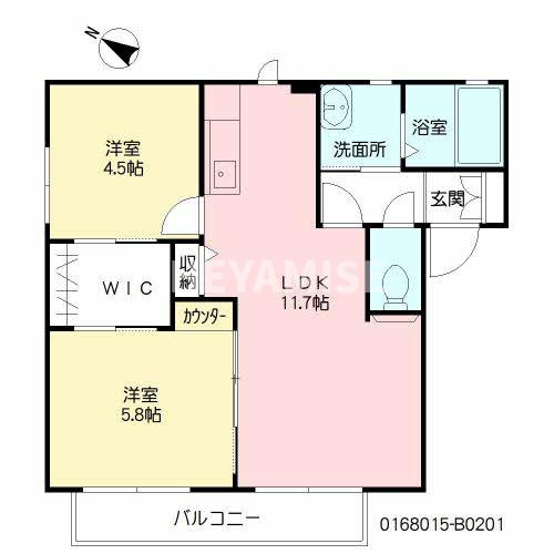 バリュージュ松並Bの間取り
