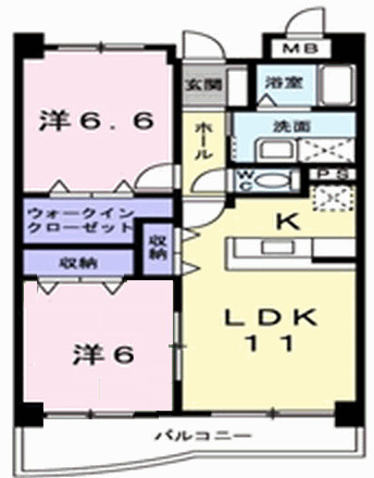 ラルジュ・ロジュマンの間取り|間取図