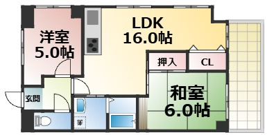 【間取り】 | ピアメゾン深江　仲介手数料無料