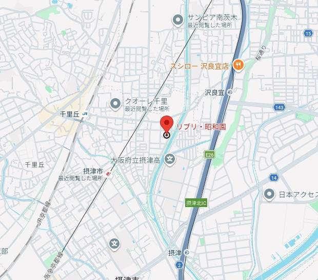 リブリ昭和園の地図