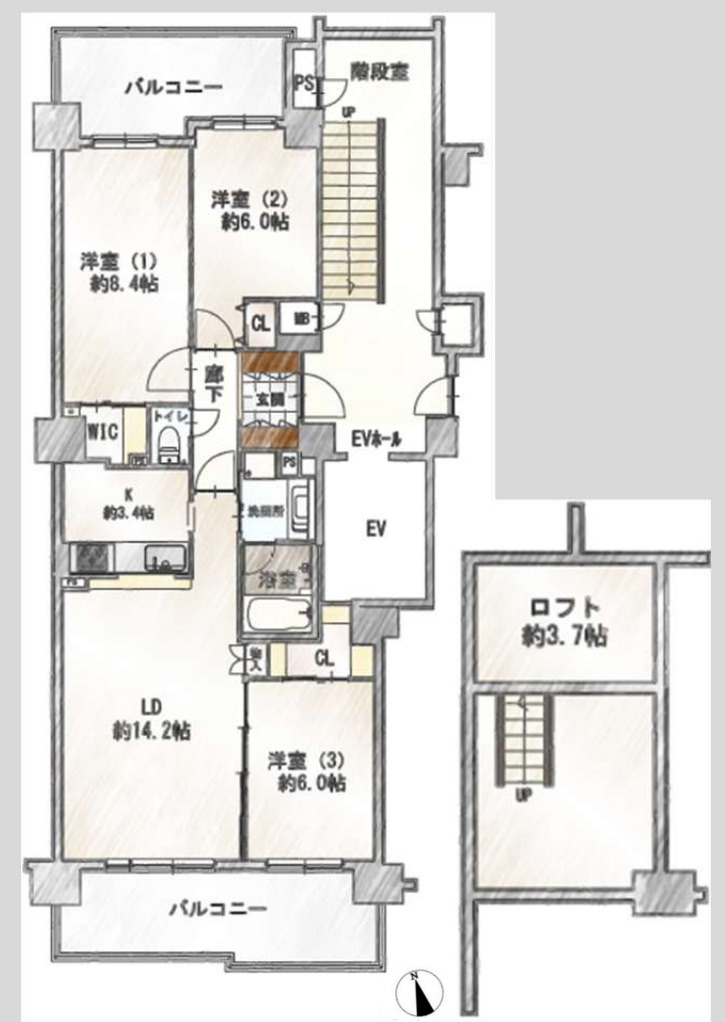 港北ニュータウンイオ6番館【仲介手数料無料】ペット可♪