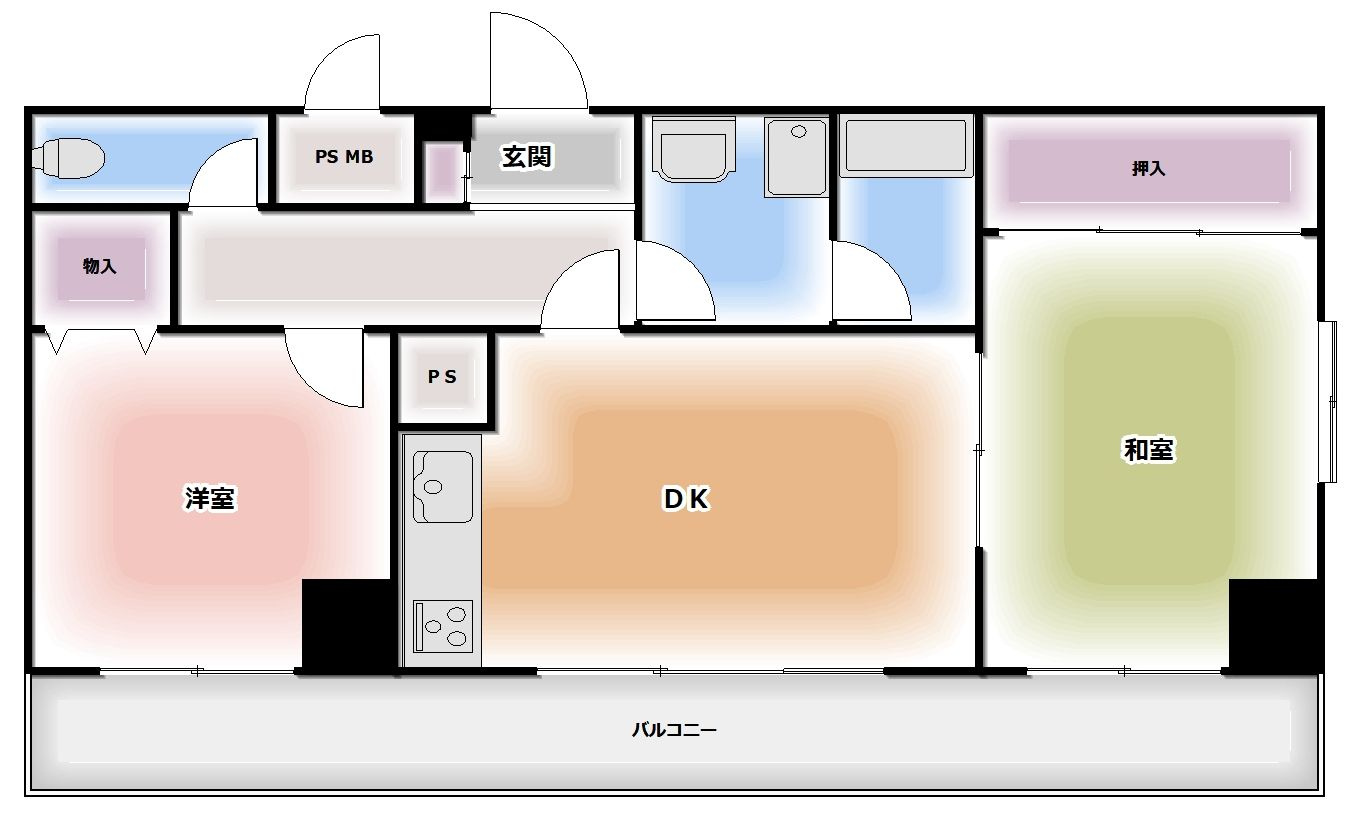ライオンズマンション野毛山南の間取り