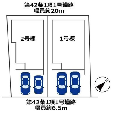 【区画図】 | 神戸市西区春日台二丁目　新築戸建 | 区画図