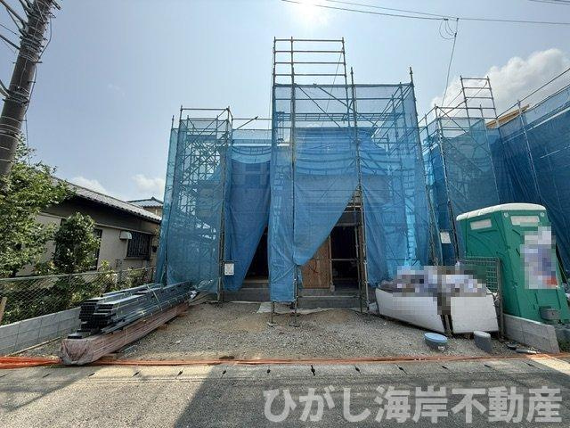 平塚市御殿3丁目　新築戸建　全３棟の外観|7月24日撮影　建築中　現地外観