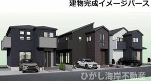 平塚市御殿3丁目　新築戸建　全３棟の外観パース|イメージパスですので実際のものと多少異なります
