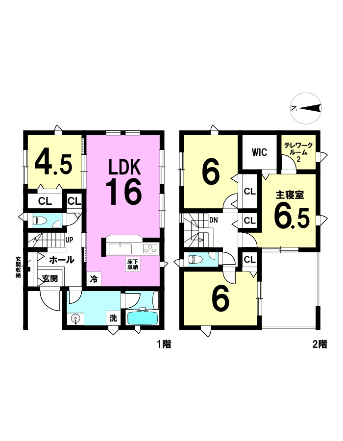 磐田市川袋 第4の間取り|4LDKの間取りになります。