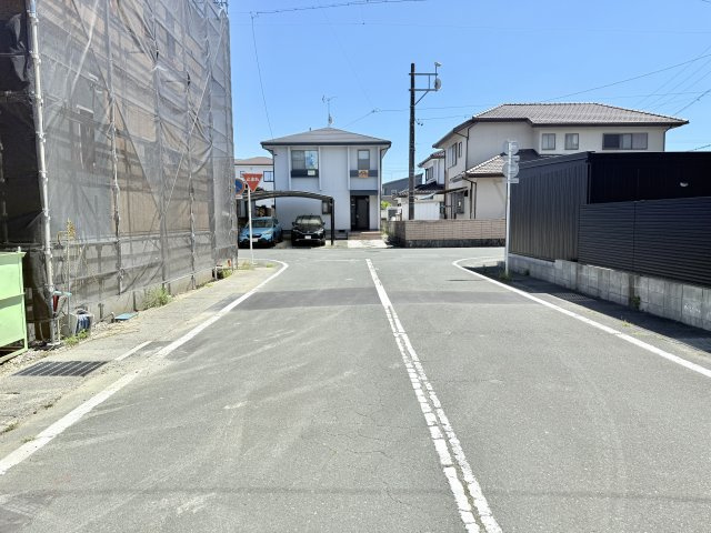 磐田市川袋 第4の前面道路含む現地写真|物件前の道路になります。