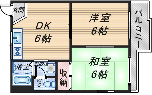 クローバーハイツの間取り