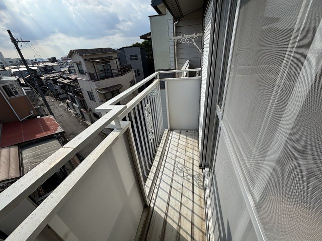 クローバーハイツのバルコニー