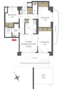 【間取り】ライオンズマンション河原町第２ 