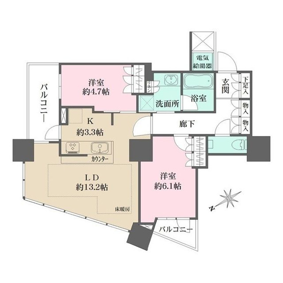 【間取り】 | ザ・パークハウス西新宿タワー６０