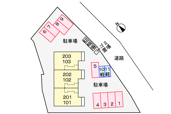 ラベンダ－の駐車場|駐車場