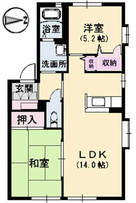 グリーンヒルの間取り
