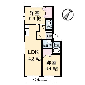 メゾン桜の間取り