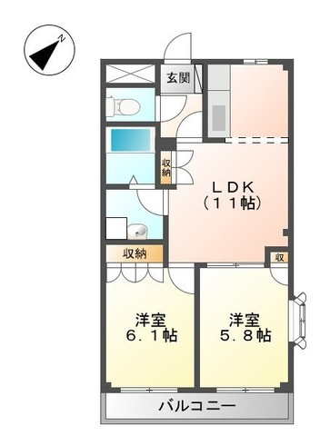ソレイユの間取り|間取図