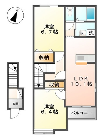 アクアサイド上の浜
