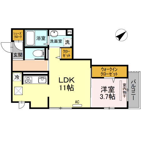 グランテリア庚午南の間取り