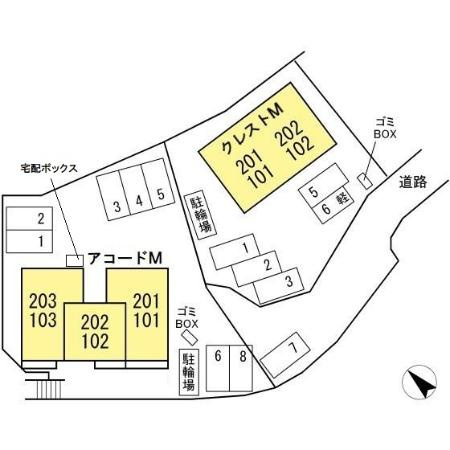 アコードＭの区画図