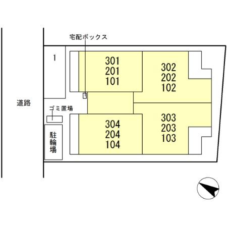 ル シェリア古江の区画図