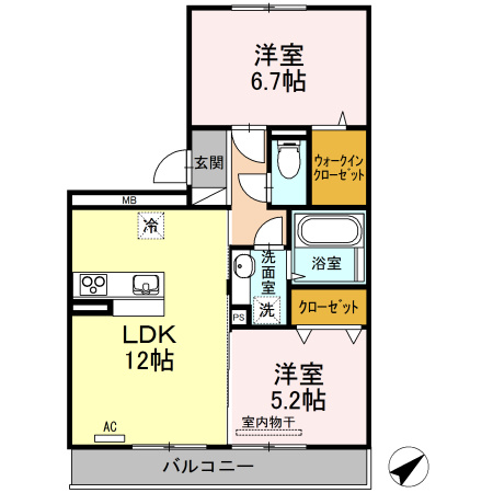 カーサ高須の間取り