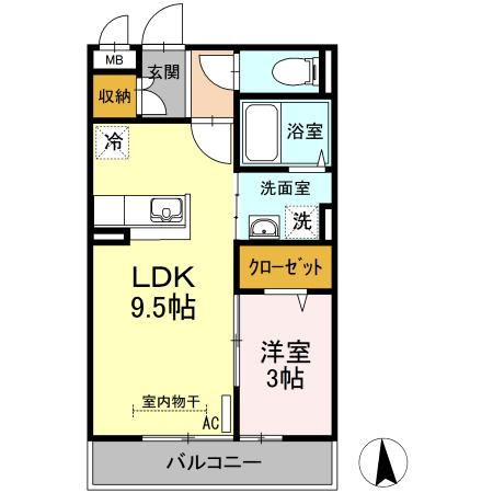オレンジコートの間取り
