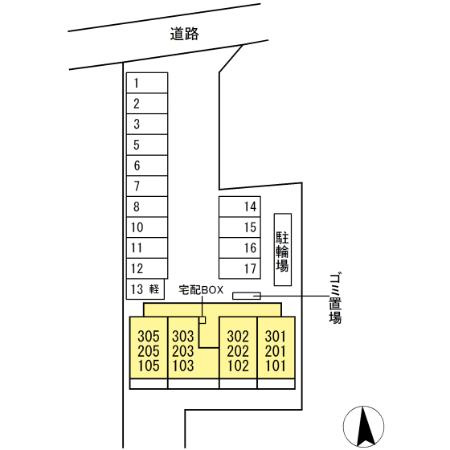 オレンジコートの区画図