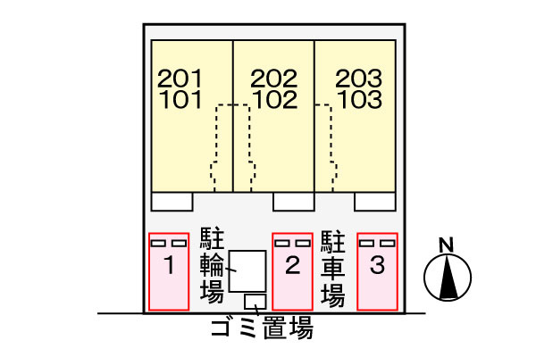 Ｔ’ｓ　ヴィラの駐車場|駐車場
