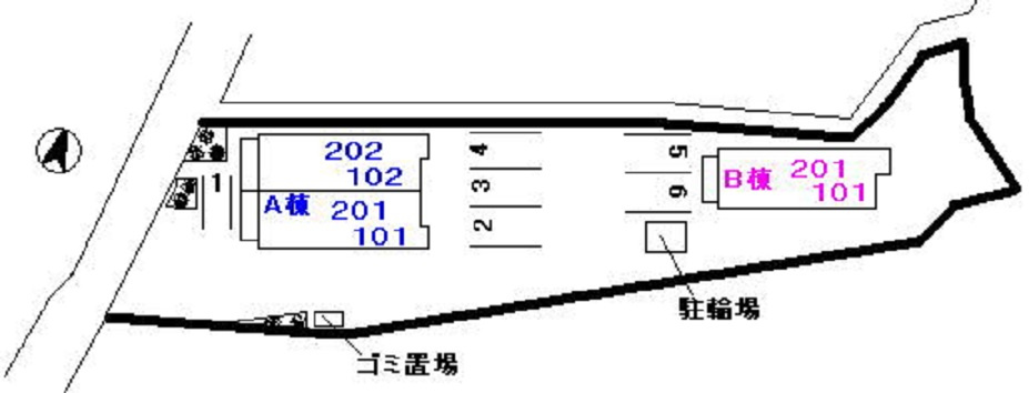 グラースメゾン１号棟の駐車場|駐車場