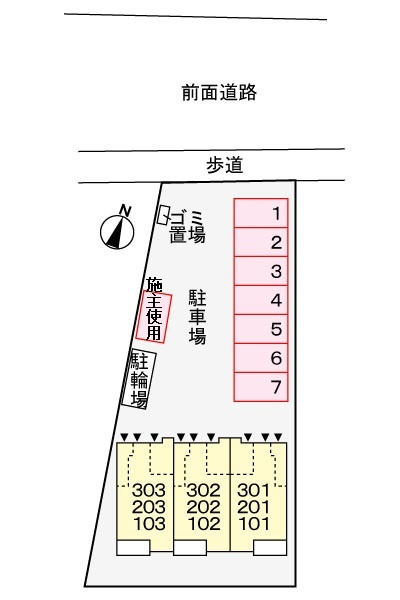 イースト　オーブの駐車場|駐車場