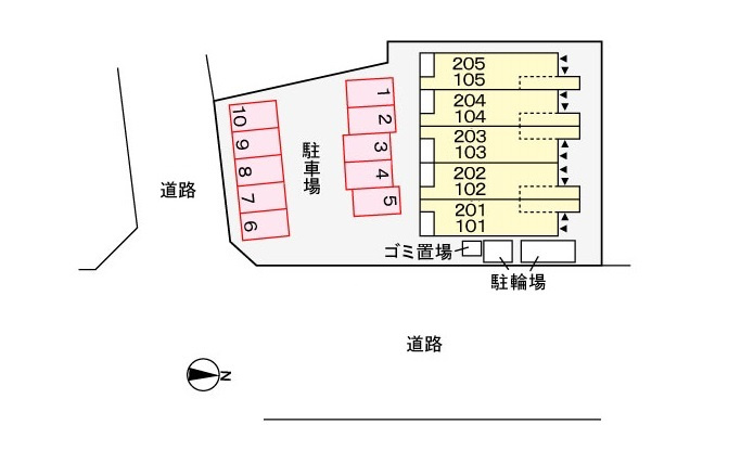 Ｃａｓａ　ｄｅ　Ｓｏｌの駐車場|駐車場