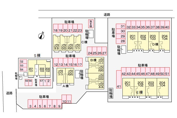 ペルシーモ　Ｂの駐車場|駐車場