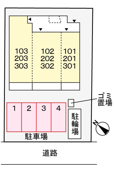 ラ・クラリテ高須の駐車場|駐車場