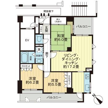 サーパス己斐西町の間取り|間取り