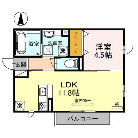 【間取り】 | プチ　アングル
