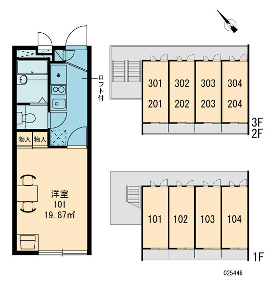 廿日市市住吉１丁目の賃貸マンションの区画図|画像3