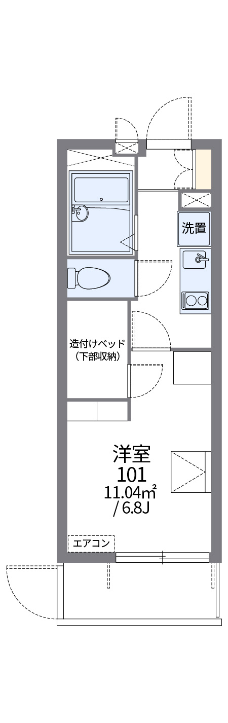 廿日市市大東の賃貸マンションの区画図|画像2