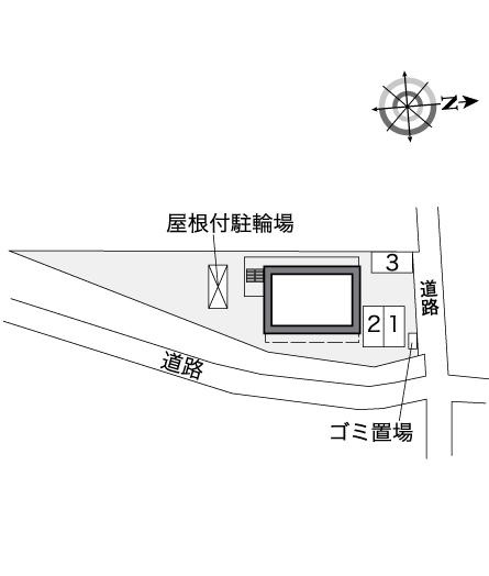 広島市佐伯区八幡東２丁目の賃貸マンションの区画図|画像4