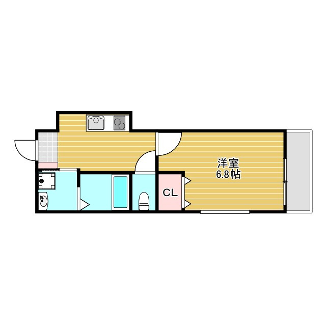フジパレス下新庄駅南Ⅱ番館の間取り