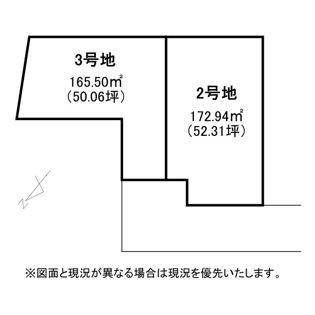 草津市青地町3号地　売土地の土地図