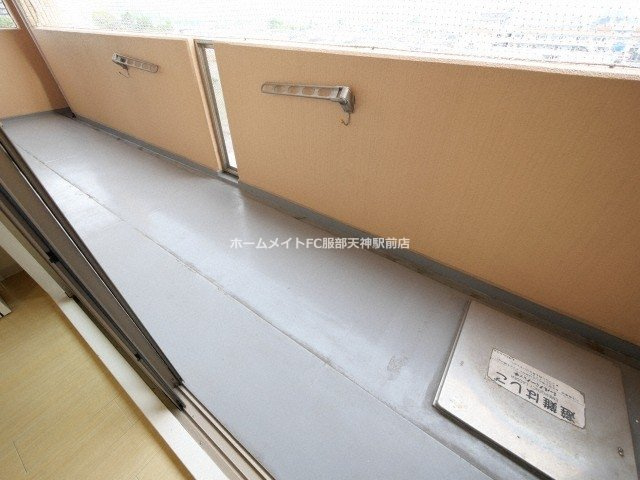 パークハイツアイリス5号館のバルコニー